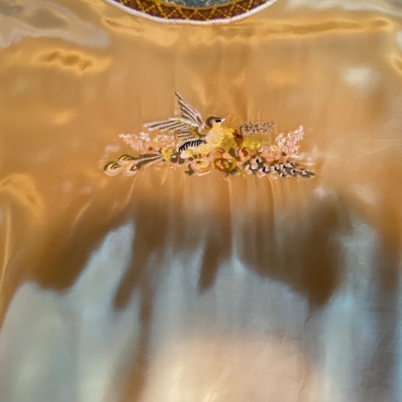 Sundance Yellow Embroidered Bell Sleeve Top, Size Large - Picture 10 of 12